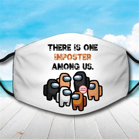 Among Us Among Us Face Mask Among Us Face Mask For Kids Etsy