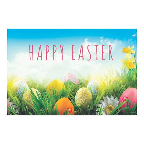 Happy Easter Backdrop Banner Party Decor 3 Pieces