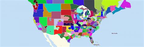 United States Telephone Area Code Map