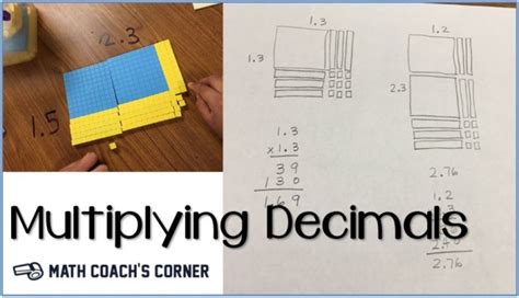 Use the clear hundred grids in you math tool kit. Multiplying Decimals - Math Coach's Corner