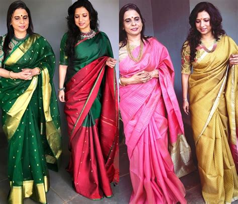 mother daughter matching saree feature image keep me stylish