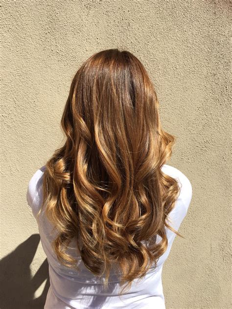 Love This Carmel Honey Brunette Highlights And Balayage Using Redken