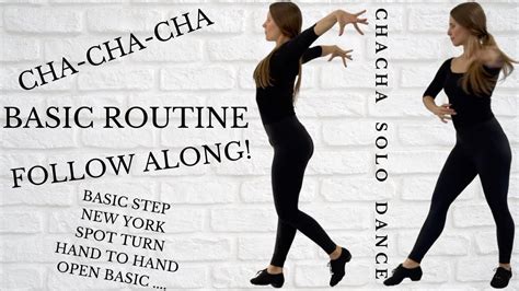 Basic Cha Cha Solo Routine Practice Beginner Cha Cha Steps Cha Cha