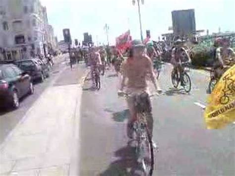 World Naked BikeRide Brighton YouTube