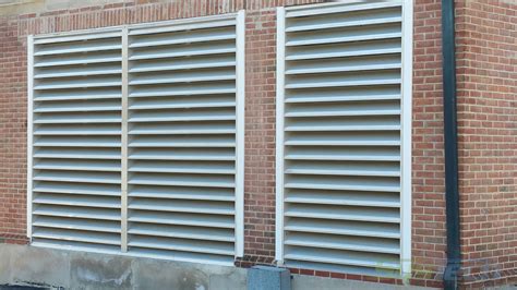 Industrial Louvers Fixed And Adjustable Blade Industrial Wall Louvers