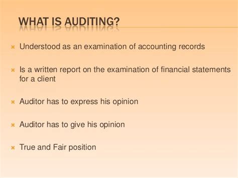 Methods Of Auditing