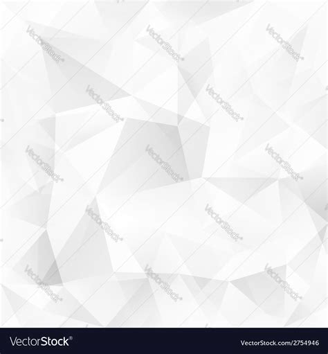 White Crystal Triangles Abstract Background Vector Image