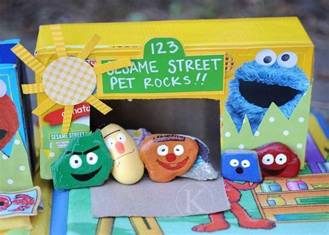 Pet Rocks Sesame Street Crafts Arts And Crafts For Kids Pet Rocks