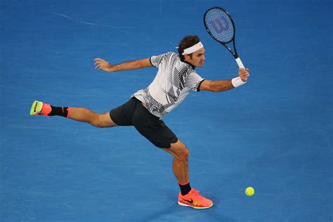 Federer Backhand Topspin Block On The Run Talk Tennis