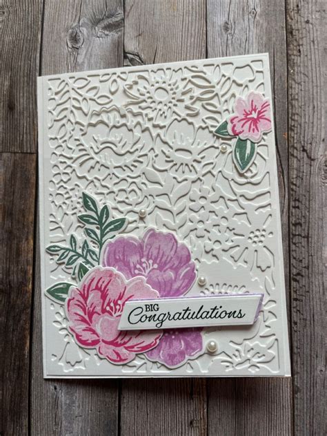 Stampin Up Two Tone Flora Simple Cards Handmade Floral Cards Flower