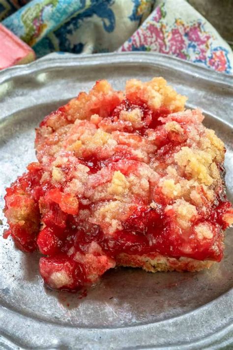 Easy Rhubarb Dessert Recipe With Jello Hostess At Heart