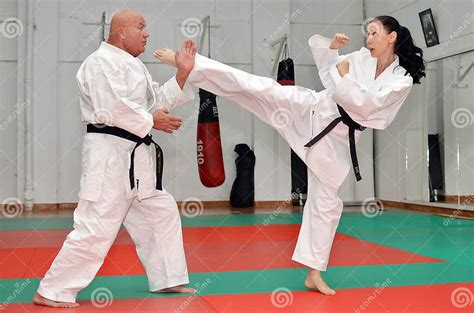 Self Defense Karate Lesson Editorial Stock Image Image Of Fight 31222609
