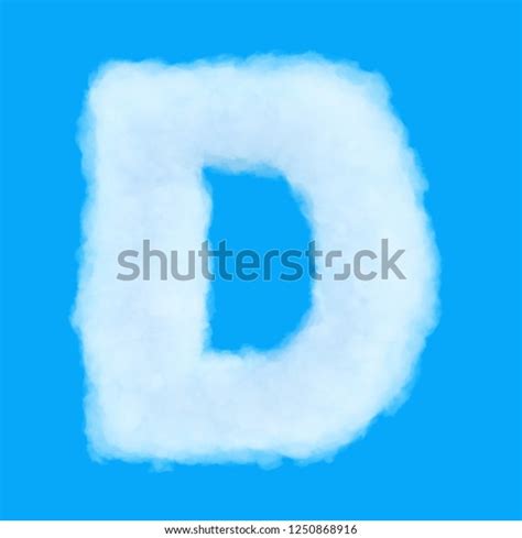Puffy Cloud Font Set Letters Numbers Stock Photo 1250868916 Shutterstock