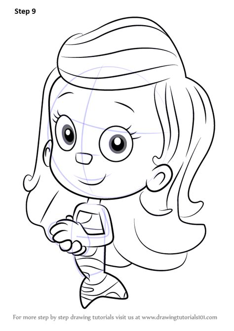 Learn How To Draw Molly From Bubble Guppies Bubble