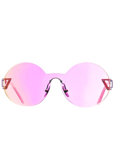 Seemore Pink Hologram Sunglasses | Sunglasses, Hologram ...