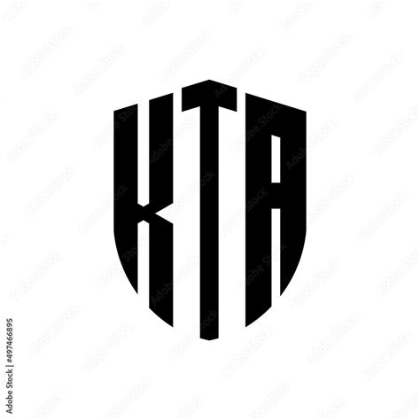 Kta Letter Logo Design Kta Modern Letter Logo With Black Background Kta Creative Letter Logo