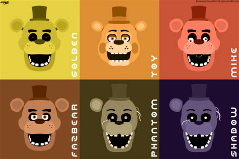 The Many Faces Of Freddy Five Nights At Freddys Five Nights At