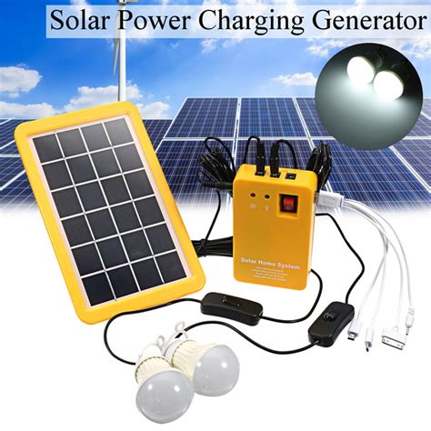 Solar Panel Lighting Kit Solar Home Dc System Kit Solar Generator