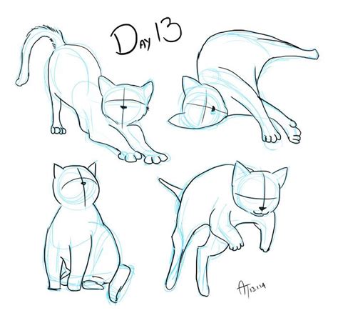 Daily Doodle 13 Back To My Quicker Doodles Heres A Few Cat Poses