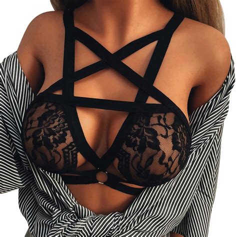 Buy Lace Bralette Bustier Crop Top Sheer Unpadded Bra Sexy Women Bandage At Affordable Prices