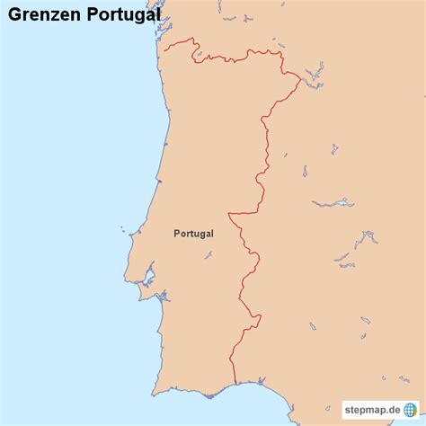 Wir fahren an wunderschönen gegenden vorbei und sind uns. StepMap - Grenzen Portugal - Landkarte für Portugal