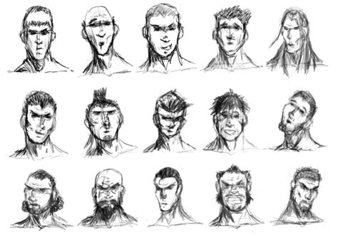 Male Faces And Expressions By Redlionv On Deviantart