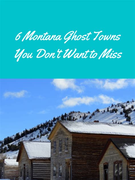 6 Montana Ghost Towns You Need To Visit Alex On The Map