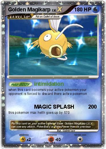 Pokémon Golden Magikarp 17 17 Intimidation My Pokemon Card