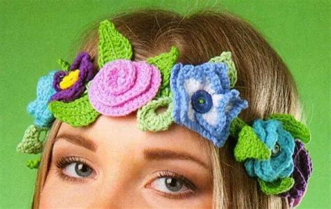 Crochet Headband With Flowers ⋆ Crochet Kingdom