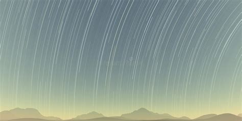 Grey Blue Stargazing Mountains Silhouette Backdrop Night Stars