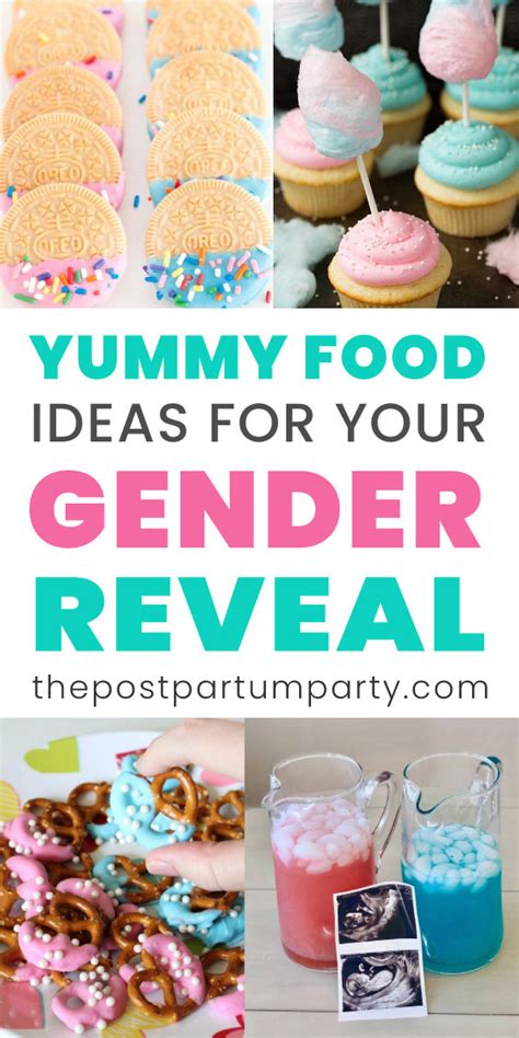 35 Adorable Gender Reveal Food Ideas The Postpartum Party