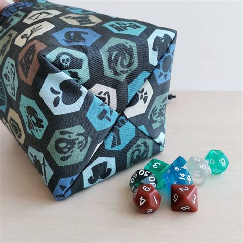 Large Dice Bag With Pockets Rpg Bag Of Holding Dungeons Master Etsy