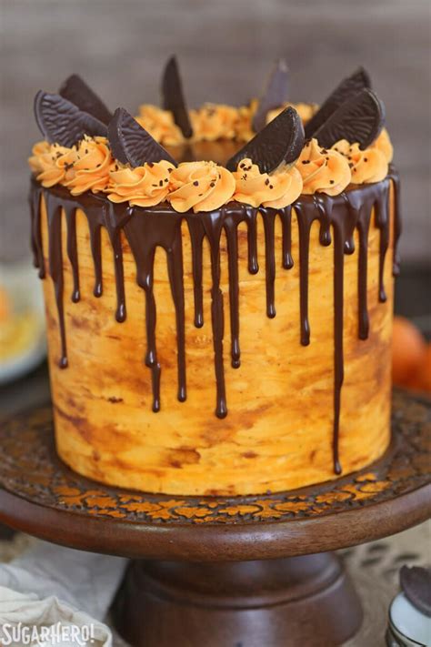 Chocolate Orange Cake Tall Chocolate Cake Frosted With Orange