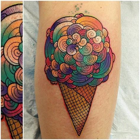 15 Irresistible Ice Cream Tattoos Ice Cream Tattoo Tattoos Ice Tattoo