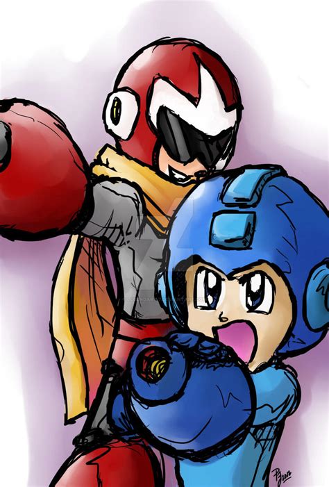 Mega Man And Proto Man By Legendary 7 On Deviantart