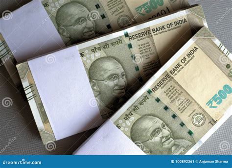 Bundles Of Indian Rupees Stock Image Image Of Cash 100892361