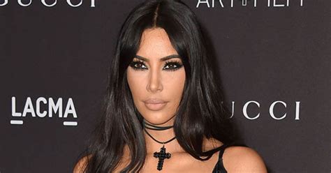 Kim Kardashian Unleashes Cleavage In Daring Bare All Neckline Daily Star