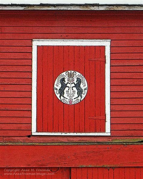 Hex Hex Sign Unicorn Hex Unicorn Red Barn By Annefreemanimages