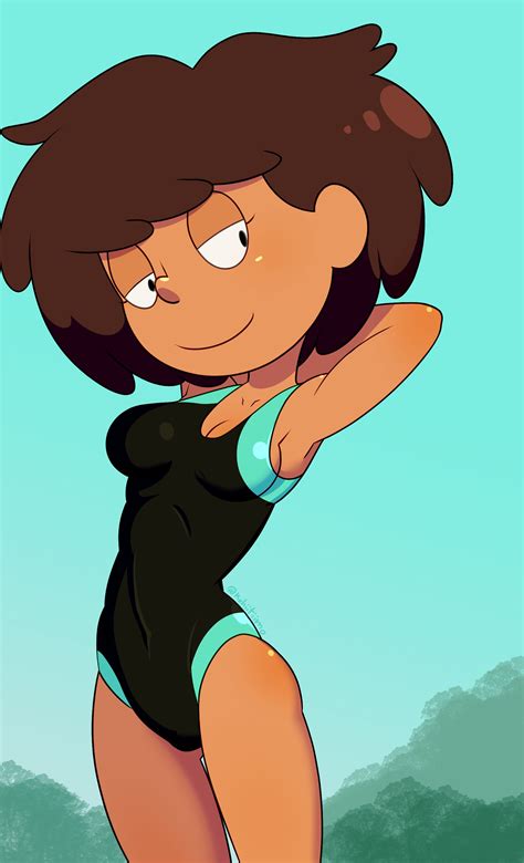 Rule 34 1girls Amphibia Anne Boonchuy Armpits Arms Behind Head Brown