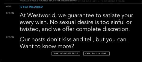 The Important Unanswered Questions About Westworlds Sex And Murder Bots Polygon