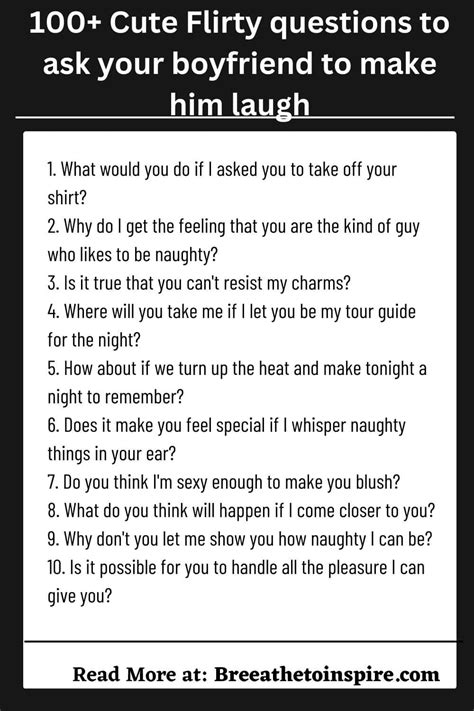 100 Cute Questions To Ask Your Boyfriend Questions To Ask Your