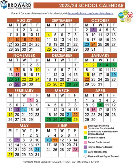 School Calendar 2024 24 Broward County Ella Nikkie