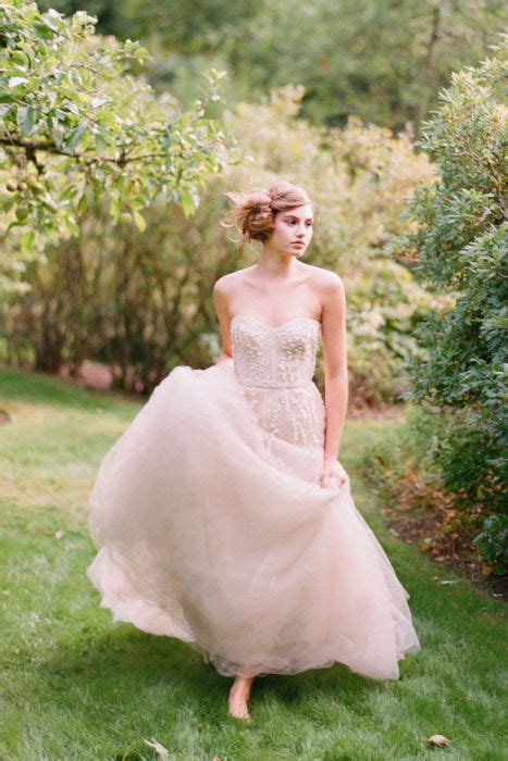 Think Pink Wedding Dress Inspiration Wedding Dresses Blush Blush Color Wedding Dress