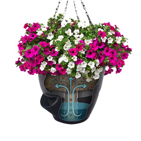 Pro Series 16 Self Watering Hanging Basket Residential Earthplanter