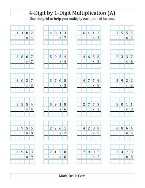 Multiplying By 4 Worksheets Printable Word Searches