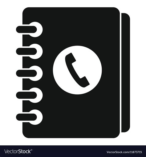 Download free address vectors and other types of address graphics and clipart at freevector.com! Address book icon simple style Royalty Free Vector Image