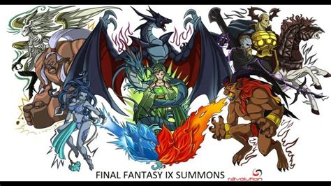 Final Fantasy Ix Summons All Of Them In Order Youtube