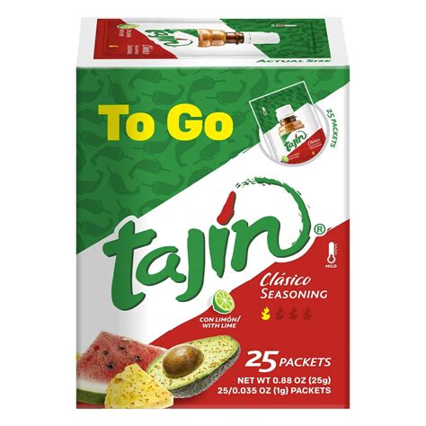 Tajín Clásico Seasoning Mini To Go Packets 088oz 25 Sachets