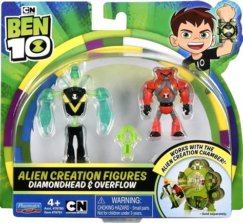 Ben 10 Alien Creation Figures 2 Pack Diamondhead Overflow Amazon