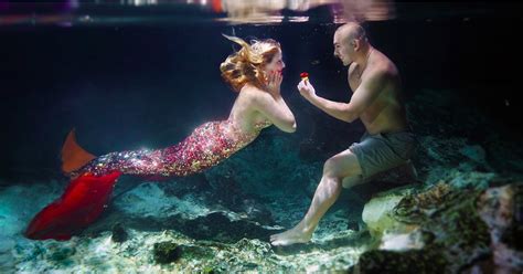 Underwater Mermaid Proposal Popsugar Love And Sex